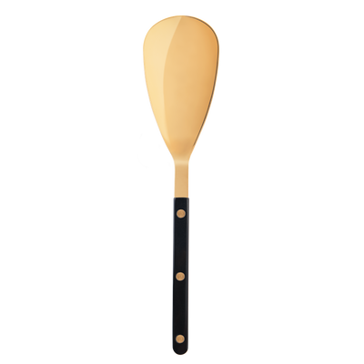 Sabre Bistrot Gold Rice Spoon, Black - Kitchen Universe