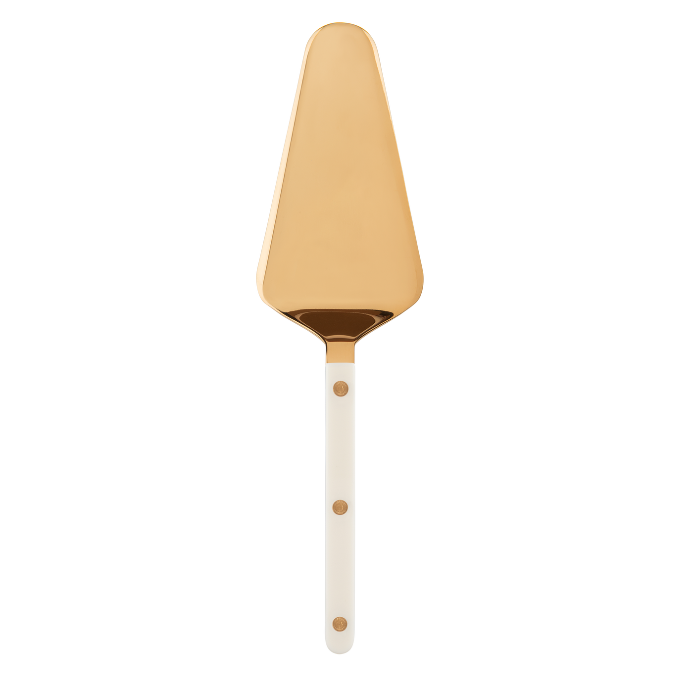 Sabre Bistrot Gold Tart Server, Ivory - Kitchen Universe