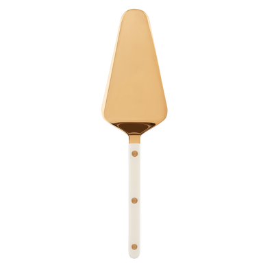 Sabre Bistrot Gold Tart Server, Ivory - Kitchen Universe