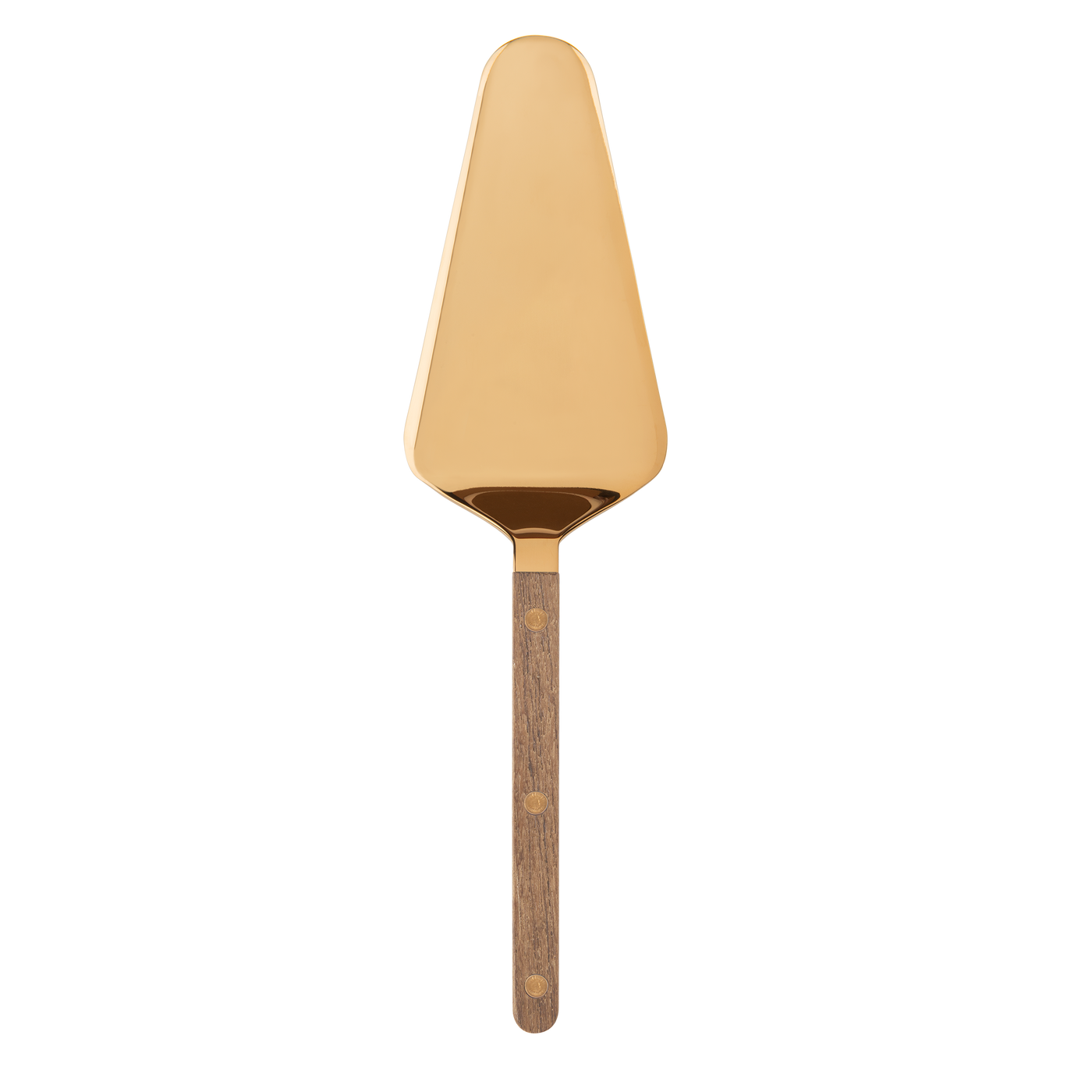 Sabre Bistrot Gold Tart Server, Teak - Kitchen Universe
