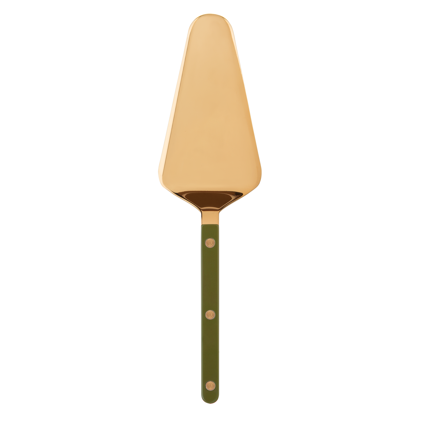 Sabre Bistrot Gold Tart Server, Green Fern
