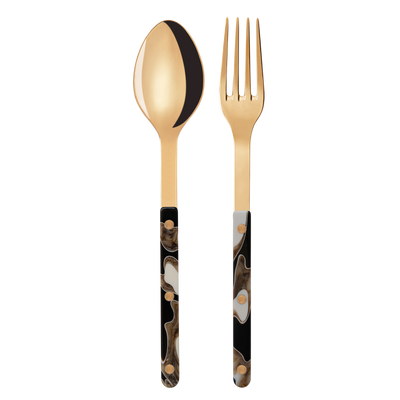 Sabre Bistrot Gold Serving Set, Dune Black - Kitchen Universe