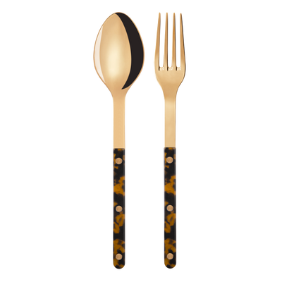 Sabre Bistrot Gold Serving Set, Tortoise - Kitchen Universe