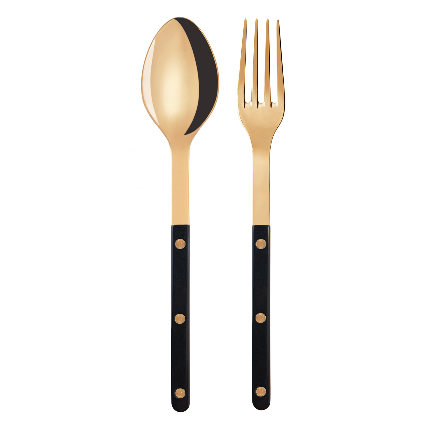 Sabre Bistrot Gold Serving Set, Black - Kitchen Universe