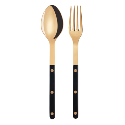 Sabre Bistrot Gold Serving Set, Black - Kitchen Universe