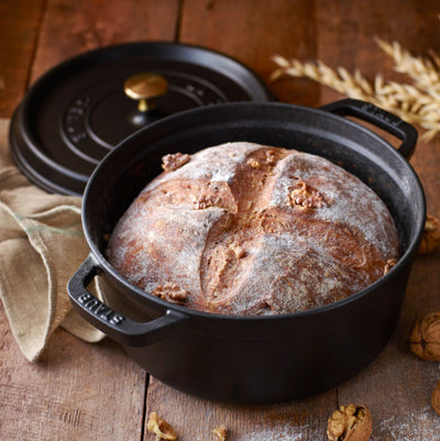 Staub Cast Iron Round Dutch Oven Cocotte 5.5-qt, Grenadine