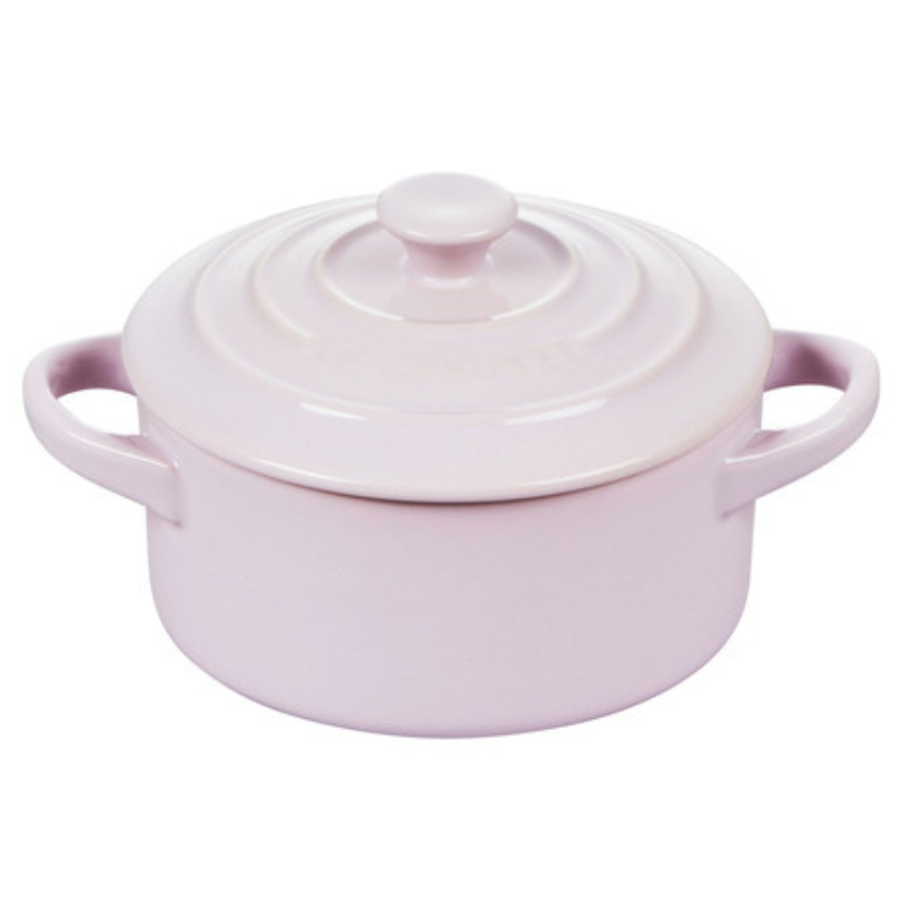 Le Creuset Stoneware Mini Round Cocotte, 8-Ounces, Shallot - Kitchen Universe
