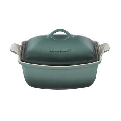 Le Creuset Heritage Covered Rectangular Baker 4.5-Quart, Artichaut - Kitchen Universe