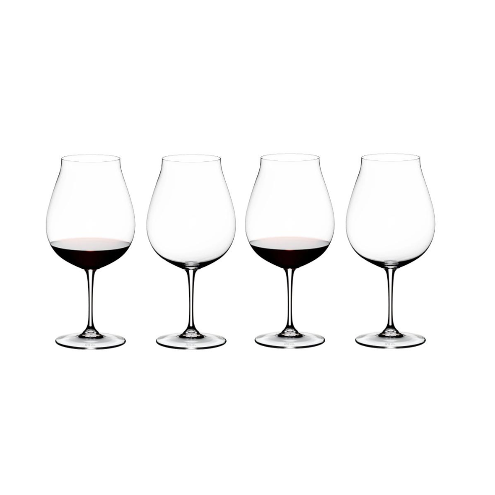 Riedel Vinum 4-Piece Crystal New World Pinot Noir Wine Glass Set, 28 Oz - Kitchen Universe