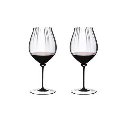 Riedel 2-Piece Set Fatto A Mano Performance Champagne Glass, Black Stem, 29.2 Oz - Kitchen Universe