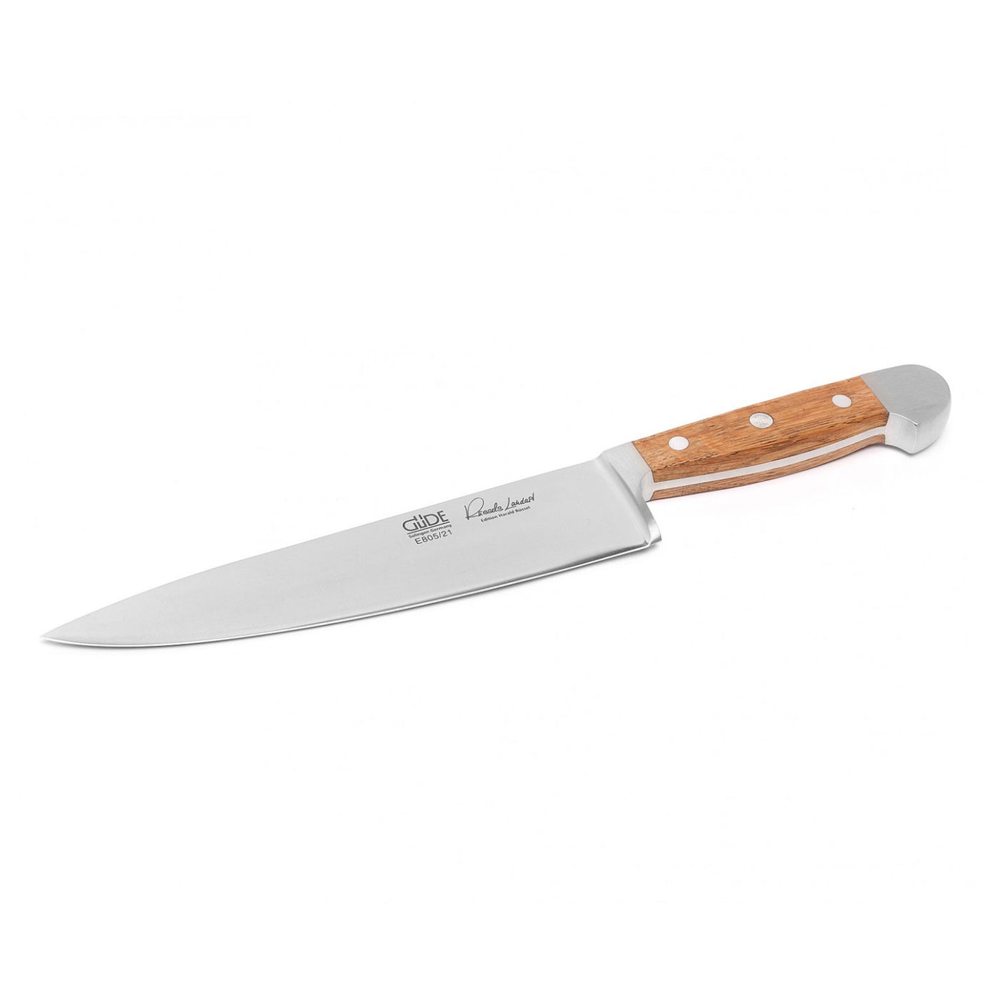 Gude Alpha Barrel Oak Series Forged Double Bolster Chef's Knife, 8-in