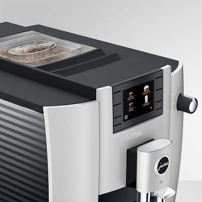 Jura E6 Platinum Automatic Coffee Machine, Platinum - Kitchen Universe