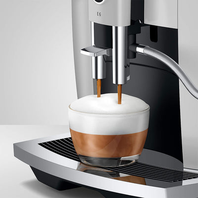 Jura E6 Platinum Automatic Coffee Machine, Platinum - Kitchen Universe