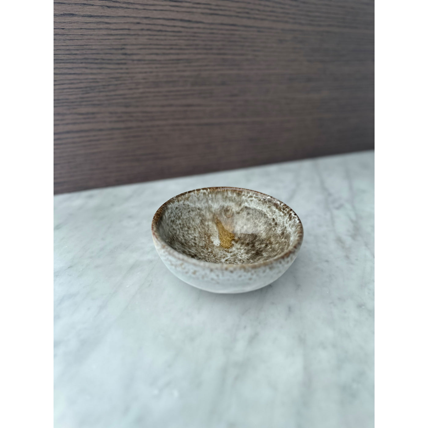 K.H Wurtz Small Dessert Bowl, White & Brown - Kitchen Universe