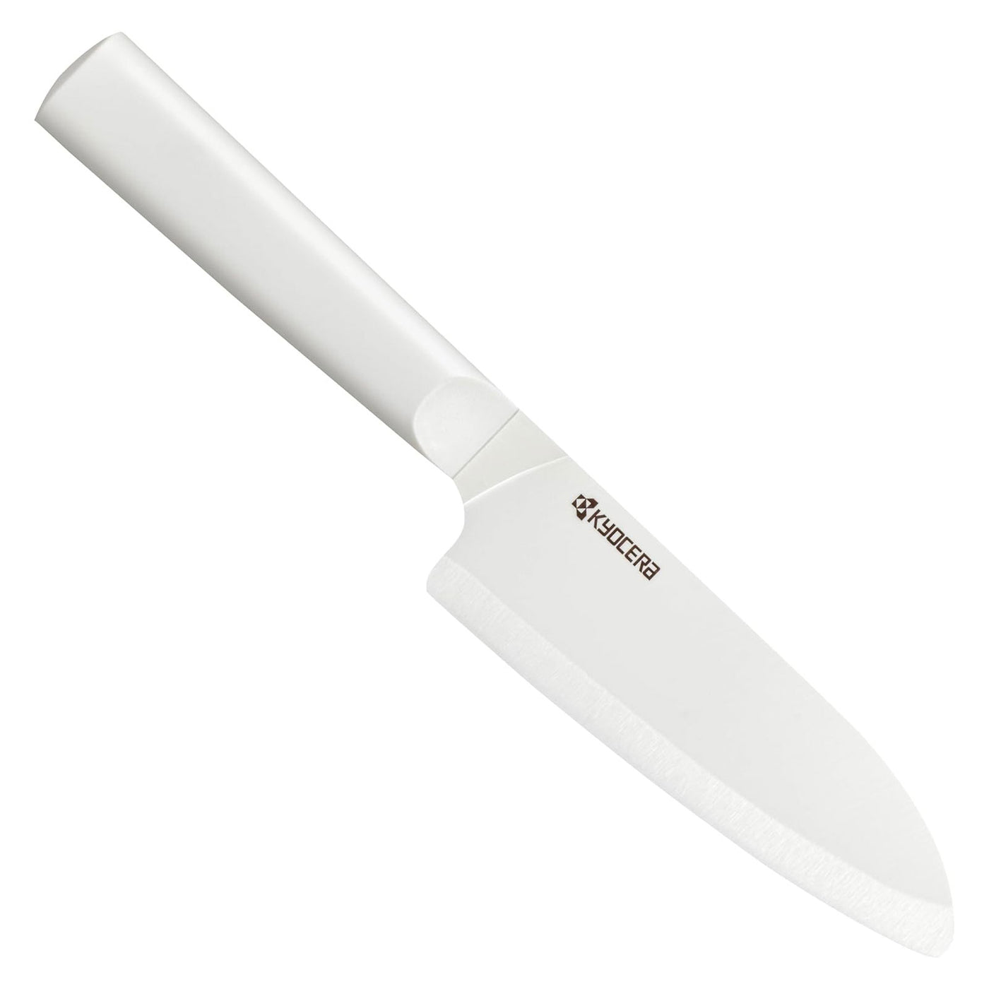 Kyocera Innovation Ceramic Santoku Knife White Handle, Newest Generation - Kitchen Universe