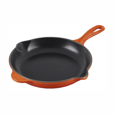 Le Creuset Classic Enameled Cast Iron Skillet, 9-Inches, Flame - Kitchen Universe