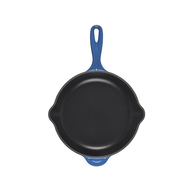 Le Creuset Classic Enameled Cast Iron Skillet, 9-Inches, Marseille - Kitchen Universe