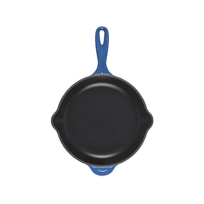 Le Creuset Classic Enameled Cast Iron Skillet, 9-Inches, Marseille - Kitchen Universe