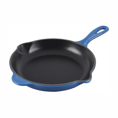 Le Creuset Classic Enameled Cast Iron Skillet, 9-Inches, Marseille - Kitchen Universe