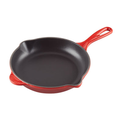 Le Creuset Classic Enameled Cast Iron Skillet, 9-Inches, Cerise - Kitchen Universe