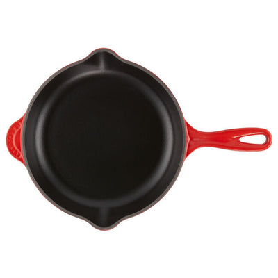Le Creuset Classic Enameled Cast Iron Skillet, 9-Inches, Cerise - Kitchen Universe
