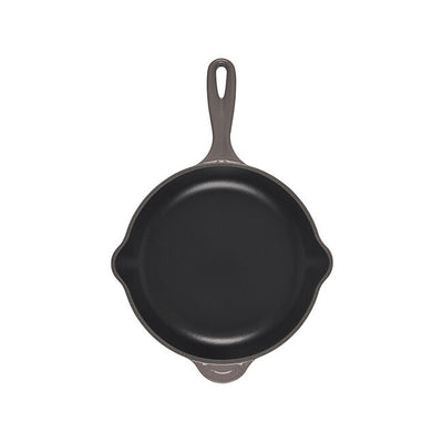 Le Creuset Classic Enameled Cast Iron Skillet, 9-Inches, Oyster - Kitchen Universe