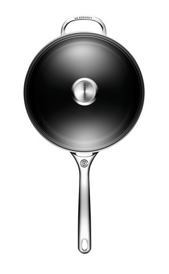 Le Creuset Toughened Nonstick PRO Saute Pan with Glass Lid, 4.25-Quart - Kitchen Universe