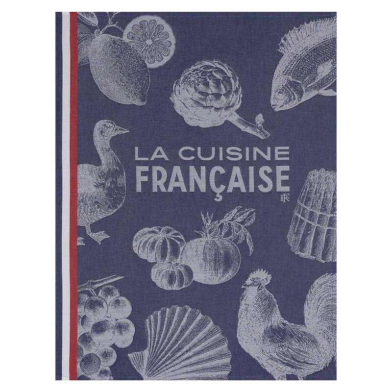 Le Jacquard Francais Gastronomie Towel, 24 x 31-in, Blue - Kitchen Universe