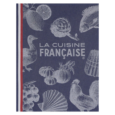 Le Jacquard Francais Gastronomie Towel, 24 x 31-in, Blue - Kitchen Universe