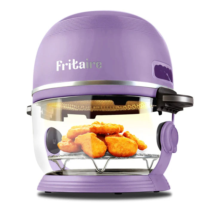 Fritaire Self-Cleaning Glass Bowl Air Fryer, 5-Qt, Lavender - Kitchen Universe