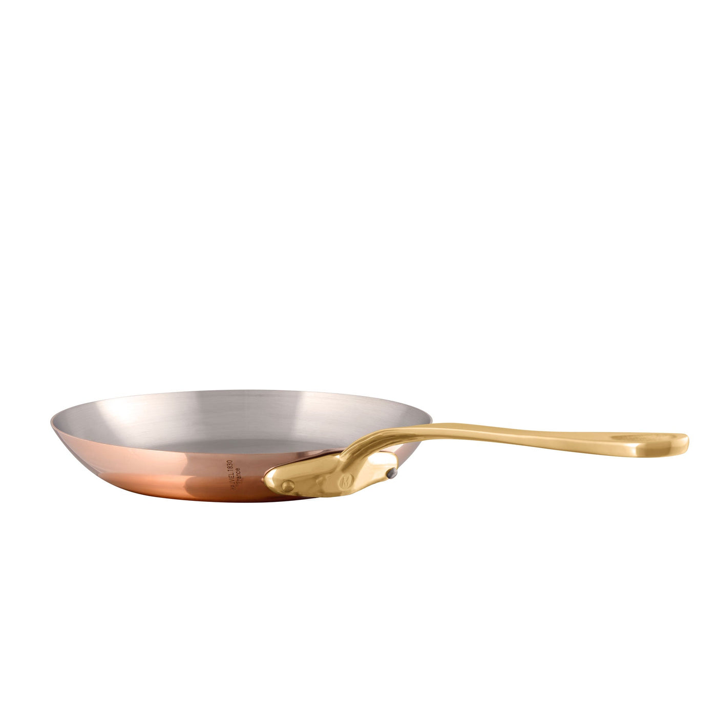 Mauviel M'heritage M200B Copper Round Frying Pan Bronze Handles, 10-in - Kitchen Universe