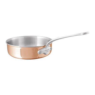Mauviel M'6s Induction Compatible Copper Saute Pan, 3 qt - Kitchen Universe