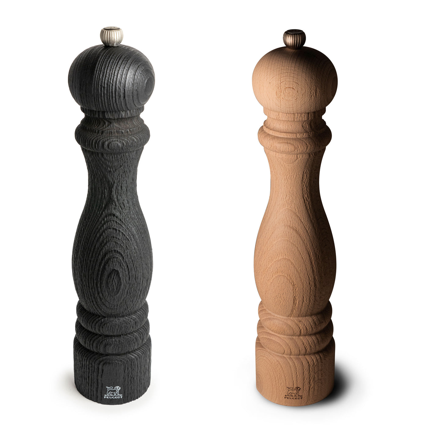 Peugeot Paris Nature Black & Nature Pepper & Salt Mill Set, 12-in - Kitchen Universe