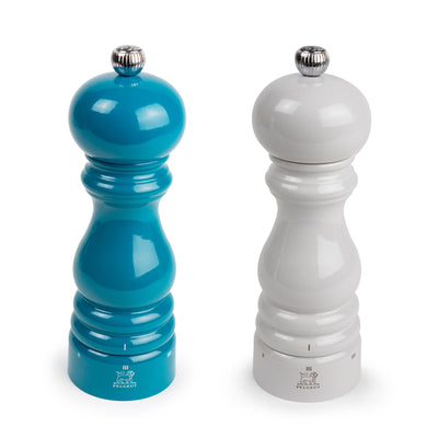 Peugeot Paris u'Select Pepper & Salt Mill Set 7-in, Pacific Blue, Pearl Grey - Kitchen Universe