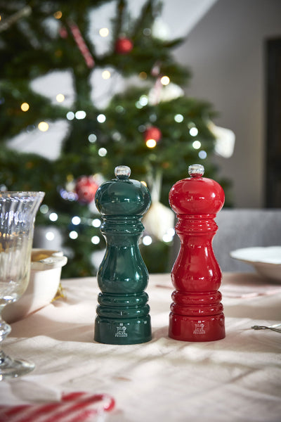 Peugeot Paris u'Select Pepper & Salt Mill Set 7-in, Red Passion, Green Forest - Gift Boxed