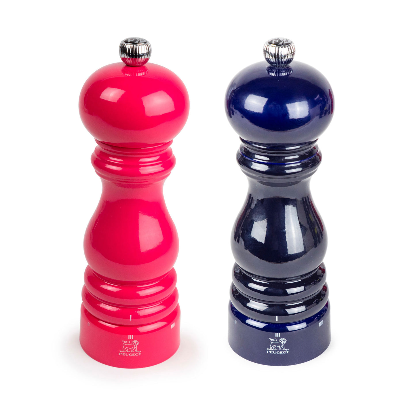 Peugeot Paris u'Select Pepper & Salt Mill Set 7-in, Candy Pink & Dark Blue - Gift Boxed