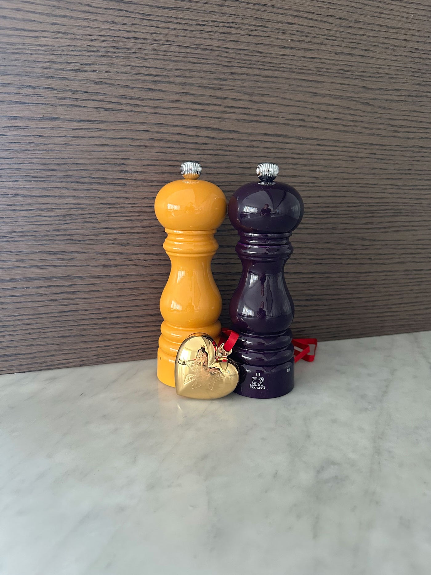 Peugeot Paris u'Select Pepper & Salt Mill Set 7-in, Eggplant and Saffron - Gift Boxed