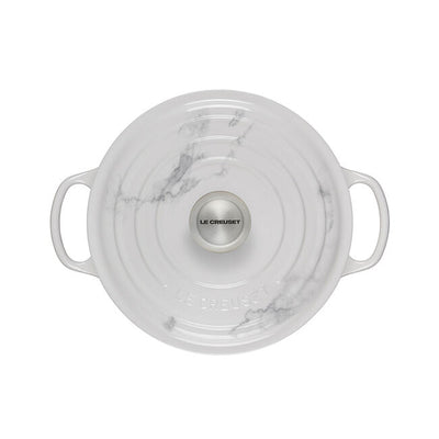 Le Creuset Signature Enameled Cast Iron Round Dutch Oven With Lid, 4.5-Quart, Marble - Kitchen Universe