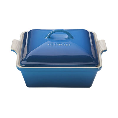 Le Creuset Heritage Covered Square Casserole With Lid, 2.5-Quart, Marseille - Kitchen Universe