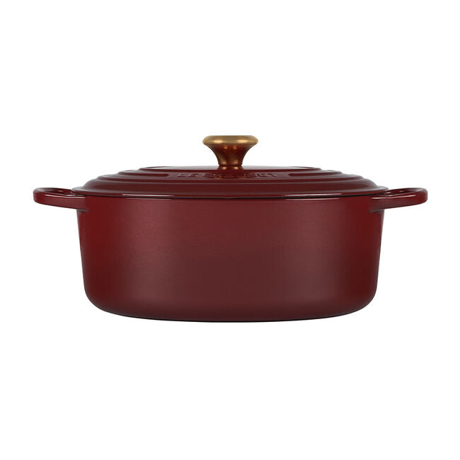 Le Creuset Signature Enameled Cast Iron Oval Dutch Oven, 6.75-Quart, Rhone - Kitchen Universe