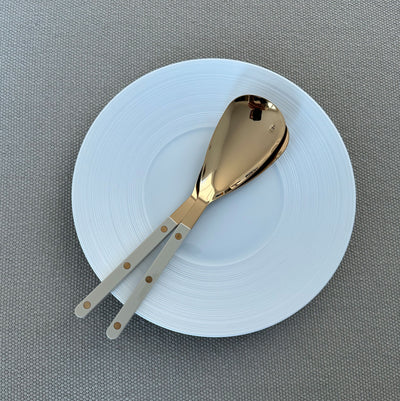 Sabre Bistrot Gold Rice Spoon, Mastic - Kitchen Universe