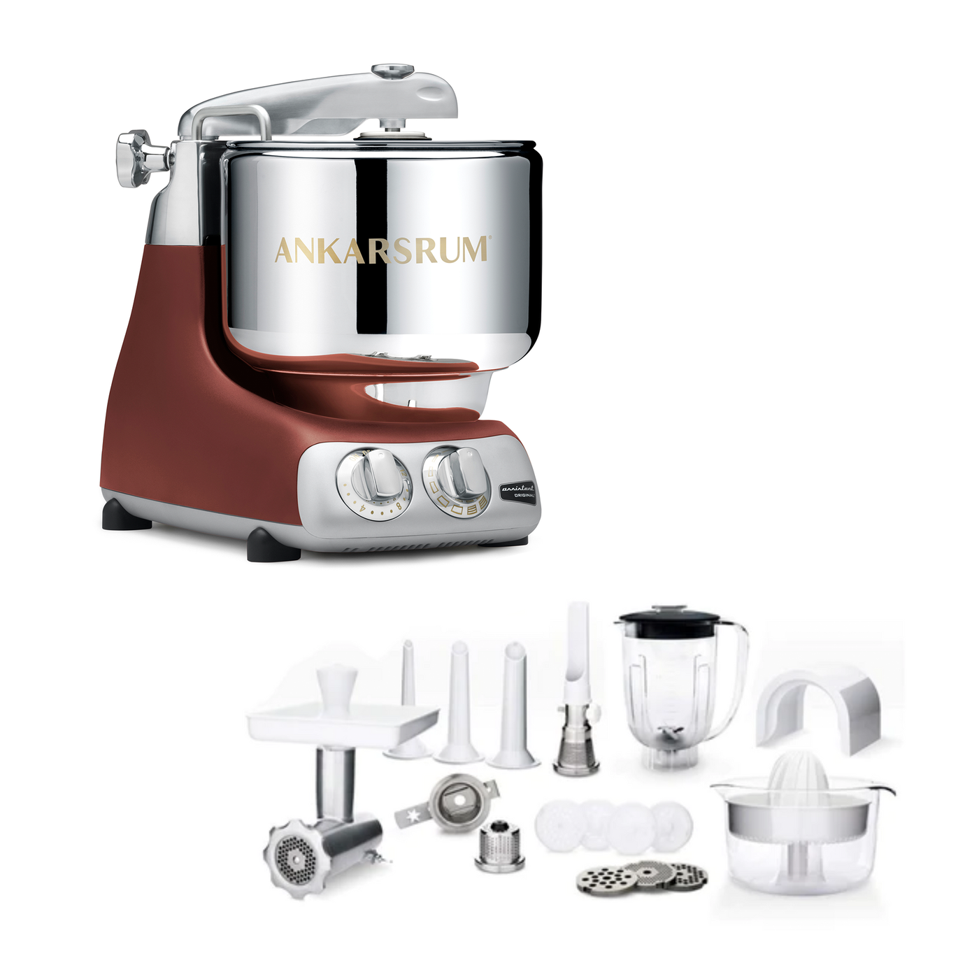 Ankarsrum Original Deluxe Stand Mixer / Kitchen Machine, 7.4-qt - Kitchen Universe