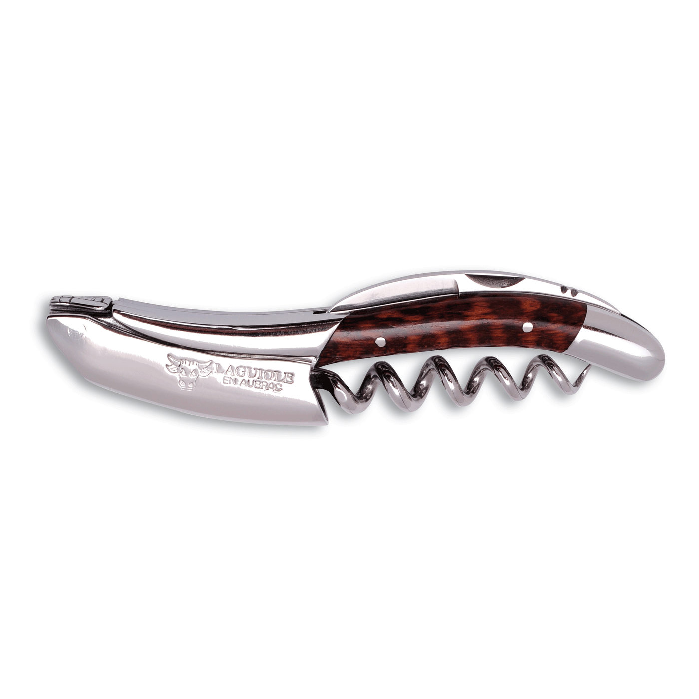 Laguiole en Aubrac Deluxe Sommelier Waiter's Corkscrew with Amourette Wood Handle - Kitchen Universe