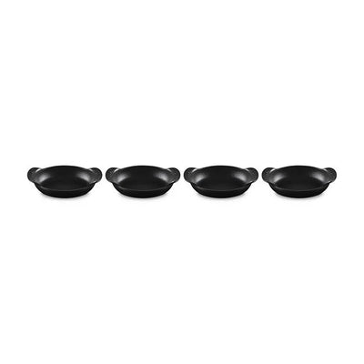 Le Creuset Gourmand Collection 4-Piece Mini Oval Baker Set, 0.3-Quart, Matte Black