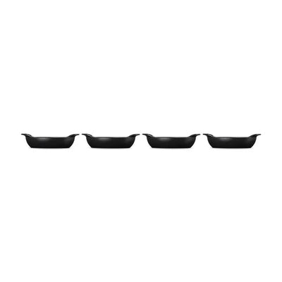 Le Creuset Gourmand Collection 4-Piece Mini Oval Baker Set, 0.3-Quart, Matte Black