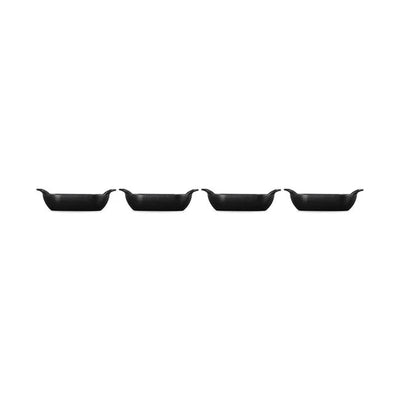 Le Creuset Gourmand Collection 4-Piece Mini Rectangular Baker Set, 0.3-Quart, Matte Black - Kitchen Universe