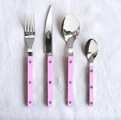 Sabre Bistrot 5-Piece Flatware Set, Pink - Kitchen Universe