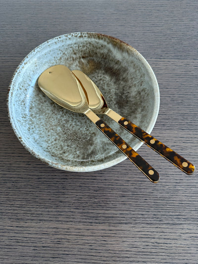 Sabre Bistrot Gold Rice Spoon, Tortoise - Kitchen Universe