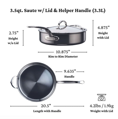 Hestan NanoBond Titanium Stainless Steel 5-Piece Cookware Set - Kitchen Universe