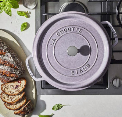 Staub Cast Iron Round Dutch Oven 4 qt, Lilac